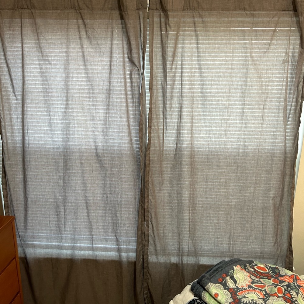 Grey curtains